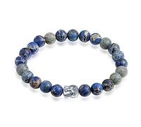 Feilok Bracelet bouddha pour partenaires - Pierres naturelles - Bracelet chakra - Bracelet élastique - Bracelet d'amitié - Pour homme et femme, Circonferenza regolabile da 210 mm a 255 mm, Pierre
