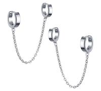 feilok Paire de boucles d'oreilles goujons en acier inoxydable
