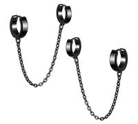 feilok Paire de boucles d'oreilles goujons en acier inoxydable