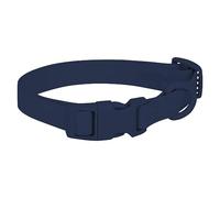 FEimaX Collier imperméable pour chien réglable et anti-odeurs, facile à nettoyer, pour chiens de petite, moyenne et grande taille, doux et confortable, sans fatigue du cou (taille L, bleu foncé)