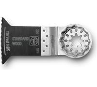 FEIN Lame de scie standard E-Cut curved, Condit. 1 Pce, Largeur 50 mm, Longueur 50 mm, Porte-outil Starlock, Denture alternée. Largeur moyenne pour applications variées.