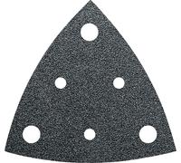 Feuille abrasive Delta avec bande auto-agrippante, perforé Fein 63717110015 Grain 80 Cote d'encoignure 80 mm 50 pc(s)