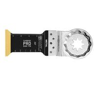 FEIN Lame de scie E-Cut Carbide Pro. Condit. 3 Pce, Largeur 32 mm, Longueur 60 mm, Porte-outil StarlockPlus, Lame à concrétion carbure et à revêtement TiN extrêmement résistante à l’usure