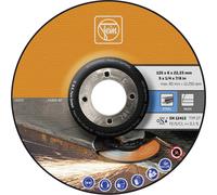 Fein Meule à ébarber 125 mm – moyeu déporté Ø22,23 mm – meuleuse d'angle – 10 pièces – acier/inox