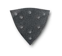 FEIN 63717295020 - Accessoires oscillants SL; Feuille abrasive perforée triangulaire 130mm - Grain 120 - Pack de 16, Accessoire, Oscillation
