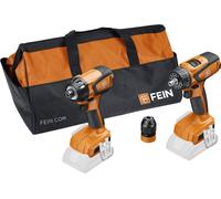 Fein FEIN Lot sans fil Visseuse-boulonneuse à chocs sans fil ASCD 18-200 W4& perceus Quantité:1
