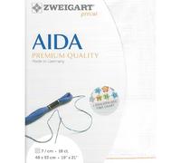 Fein-aida zweigart taping 18 ct. col.101 stoffzuschnitt 48 x 52 x 68 cm