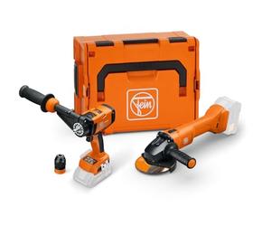 FEIN Combo d’avantages sans fil. Perceuse-visseuse ASCM 18-4 QM AS et 1 Meuleuse d’angle CCG 18-125-12 AS. Compatible avec les batteries 18 V Bosch Professional depuis 2008 et AMPShare.Sac en nylon