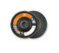 FEIN Disque à Lamelles 125 mm, Grain 60 I 10 disque à Lamelles pour meuleuse d'angle I Utilisation Universelle pour l’acier et l’Acier Inoxydable I Idéal pour le Traitement d’arêtes