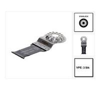 FEIN Lame de scie universelle E-Cut, Condit. 3 Pce, Largeur 28 mm, Longueur 55 mm, Porte-outil Starlock, Bi-métal avec denture universelle avoyée. Large gamme d’utilisations