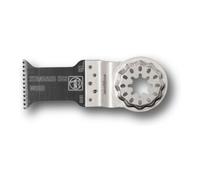 FEIN Lame de scie standard E-Cut, Condit. 5 Pce, Largeur 35 mm, Longueur 50 mm, Porte-outil Starlock, Denture alternée pour tous les matériaux dérivés du bois, les plaques de plâtre et le plastique