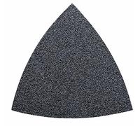 Fein Feuilles abrasives triangulaires Grain 120 – 80 mm, auto-agrippantes, non perforées, 50 pièces