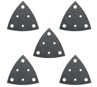 Feuille abrasive Delta avec bande auto-agrippante, perforé Fein 63717114047 Grain 180 Cote dencoignure 80 mm 5 pc(s)