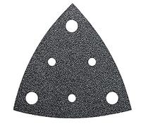 FEIN Feuilles abrasives perforées grain 60, Longueur d’arête 80 mm, Condit.50 Pce, Pour une utilisation sur pratiquement tous les matériaux, Non perforées, fixation rapide auto-agrippant.