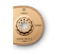 FEIN Lame à concrétion carbure, 1 Pce, Ø90 mm, Largeur de coupe env. 1,2 mm., Porte-outil SLP, Segmentée, idéale pour les travaux dans les coins et sur les arêtes sans chevauchement.