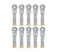FEIN Lame de scie E-Cut Long-Life bimétallique avec une longue durée de vie, lame de scie pour coupes profondes,10 Pce.,Largeur 32 mm,Longueur 90 mm, Porte-outil StarlockMax, avec revêtement en titane