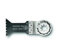 FEIN Lame de scie universelle E-Cut, Condit. 10 Pce, Largeur 28 mm, Longueur 60 mm, Porte-outil StarlockPlus, Bi-métal avec denture universelle avoyée. Large gamme d’utilisations