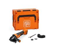 FEIN Meuleuse d’angle sans fil Ø125 mm, CCG18-125-12 PD AS, 18V, Durable et puissante, pour Chargeur, Ponçage et ébavurage, moteur sans balai, sans Batteries ni Chargeur. Interrupteur «homme mort»