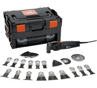 FEIN MM 700 Max BLACK EDITION, L'outil multifonctions avec plus de 30 accessoires pour le sciage du bois et du métal, le ponçage, moteur FEIN 450 W, système anti-vibration, porte-outil StarlockMax