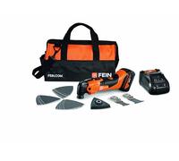 Fein AMM 500 PLUS 71293870000 Outil multifonction sans fil + batterie, + chargeur, + accessoires 18 V 4 Ah