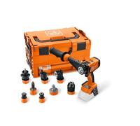 FEIN Perceuse-Visseuse sans fil ASCM18-4 QM AS QuickIN Set avec 7 embouts à changement rapide QuickIN en coffret i-BOXX, sans Batteries ni Chargeur