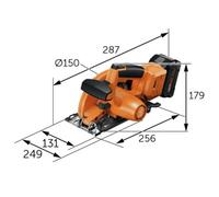 FEIN F-IRON Cut 57 AS Set Scie circulaire portative compacte sans fil (18V/2x8,0Ah) L-Boxx