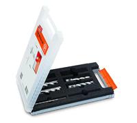 FEIN Set d’accessoires Best of cutters HSS Weldon 3/4 in - 6 fraises à carotter Ø 12, 14, 16, 18, 20 et 22 mm (profondeur de coupe 25 mm) et 2 éjecteurs (80 mm) dans un coffret plastique.