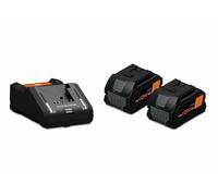 FEIN Set de démarrage Procore 18V 8.0Ah AS, 2 batteries Lithium-ion 18V/8Ah avec chargeur rapide GAL 18V-160, haute puissance, mode de charge rapide Power Boost, dispositif pour montage au mur