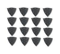FEIN 63717294020 - Accessoires oscillants SL; Feuille abrasive perforée triangulaire 130mm - Grain 80 - Pack de 16, Accessoire, Oscillation