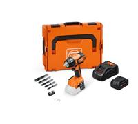 FEIN SET Taraudage Visseuse-Boulonneuse à Chocs sans fil ASCD18-300W2 AS 18V, jusqu’à 290 Nm max, réglage du couple à 6 Vitesses, Vissages métriques jusqu’à M18, 1 batterie 18V 5Ah et Chargeur