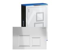 FEINER Plaque de déclenchement WC - Compatible avec Geberit Sigma UP300, UP320, UP700, UP720 - 2 débits/chrome
