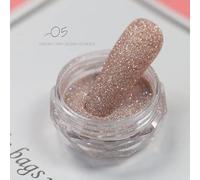 FEINIAO 1 Pot Perle Ongles Miroir Poudre Pigment nacré Chrome Poudre Pure poussière frottant Ongles Art Paillettes Aurora manucure Ongles Poudre