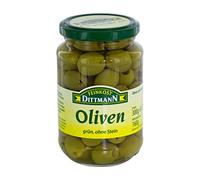 Feinkost Dittmann Olive vert sans pierre - Lot de 4 (4 x 300 g)