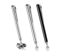 FeinKulturia Lot de 2 aimants télescopiques extensibles - 64 cm - En acier inoxydable - Outil de prise de vue - 1,4 kg - Pour vis, écrous, clés, pièces métalliques - Pour la maison, la voiture, le