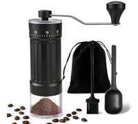FeinKulturia Moulin à Café, Broyeur Grains de Café avec Cuillère Doseuse,Brosse de Nettoyage et Sac de Rangement, Réglage à 40 Niveaux, pour l'espresso et le Café filtre