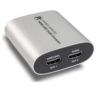 FeinTech Extracteur audio HDMI eARC VAX01202 1x2 pour téléviseurs modernes fournissant le Dolby Atmos TrueHD DTS-HD vers un récepteur AV, 5 V DC || 500 mA || 1,75 W