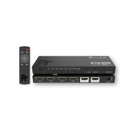 FeinTech AX340 HDMI 2.1 eARC Pass Switch Extracteur audio pour barre de son eARC - Prise en charge 8K 60Hz, 4K 120Hz, VRR, ALLM, Dolby Atmos, DTS - Répartiteur audio pour systèmes audio avec eARC et
