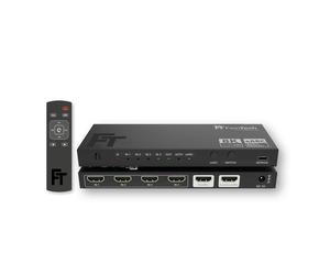 FeinTech AX340 Extracteur audio HDMI 2.1 4 entrées 1 sortie pour barre de son eARC | TV eARC