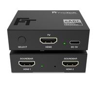 FeinTech AX421 HDMI eARC Switch 1 TV x 2 barre de son - Utilisez 2 appareils audio sur un téléviseur
