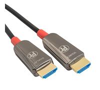 FeinTech Câble fibre optique 8K HDMI 20 m, 4K 120 Hz, 1440p 144 Hz pour jeux HDMI 2.1, câble HDMI PS5, Xbox, PC, TV, 48 Gbit/s, compatible eARC, CEC, VRR, HDR, Dolby Atmos, 3D, VMI90200