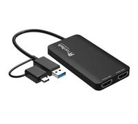 FeinTech CX200 Adaptateur USB double HDMI pour PC Windows Mac