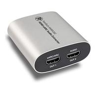 FeinTech Extracteur audio HDMI eARC VAX01202 1x2 pour téléviseurs modernes fournissant le Dolby Atmos TrueHD DTS-HD vers un récepteur AV, 5 V DC || 500 mA || 1,75 W