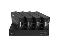 FeinTech SX430 Répartiteur HDMI 2.0 1 en 4 sorties + rallonge loopthrough 60 m Over CAT LAN 4K 60 Hz