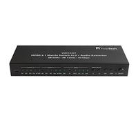 FeinTech VMS14201 Commutateur matriciel HDMI 2.1 4 K 120 Hz 8 K Ultra HD 4 en 2 Sorties Arc Toslink SPDIF Downscaler pour Xbox PS5 TV Monitor HDR VRR 40 Gbps