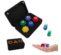 FeiOne Gonggi Jeu coréen, jeu coréen, jeu traditionnel coréen, jeu manuel avec pierres colorées pour l'entraînement de coordination (boîte magnétique)