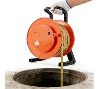 Feiphla Jauge De Niveau d'eau Souterraine avec Sonde Fixe en Acier Inoxydable De Et Ruban d'acier,avec Signal Sonore Et VoltmèTre, pour Les RéParateurs De Puits 20m(65.6ft)