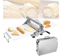 Feiphla Laminoir à PâTe Manuel Multifonction,Laminoir à PâTe Manuel, Machine à Plier La PâTe,Presse à Croissants/Pizza,pour Boulangeries Type300