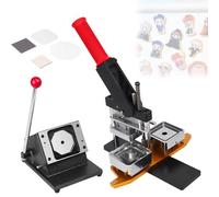 Feiphla Machine à Fabriquer des Badges MagnéTiques pour RéFrigéRateur, Machine à CréEr des Aimants Photo Rectangulaires, avec Massicot, pour Les Loisirs CréAtifs Cutter(Acrylic*1000sets)-53 * 80mm