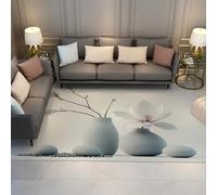 FEIPUHOME Art Minimalisme Moderne Tapis de Sol Bourgeons d’orchidée Spa Design Grand Lavable Faible Vie Salle D’étude Cuisine sous Évier Paillasson Antidérapant 180x280cm