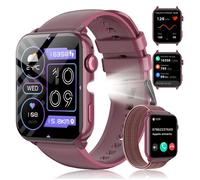 FeipuQu montre connectée femme,1.91' HD Smartwatch appel bluetooth, Lampe de poche,Assistant vocal,étanche,Sommeil,Calories